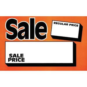 * BUY 3 GET 1 FREE *15 X FLUORESCENT NEON FLASH DAY GLO DISPLAY CARDS PRICE TAG 