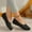 Black, variant on Viluyesy Womens Ballet Flats, Breathable Shallow Comfort Round Toe Wide Width Casual Fashion Dress Shoes Black US5.5