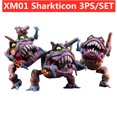 thumbnail image 2 of XIAOMO Transformation XM-01 XM01 Sharkticon Shark Squad 3 piezas/set de figuras de acción, juguetes robot con caja, 2 of 5