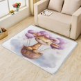 thumbnail image 2 of Giraffe Rug for Living Room - 5x7 Washable Rug, Cute Cartoon Animal Balloon Cozy Non Slip Machine Washable Rugs, Girls Kids Soft Low Pile Large Area Rug for Bedrooms Dining Room College Dorm, 2 of 7