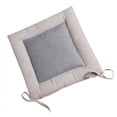 thumbnail image 1 of 9 opciones Cojín de algodón Cocina Comedor Patio Oficina Cojines de asiento Almohada Gris 50cm Zulema Cojín de asiento de algodón de lino, 1 of 8