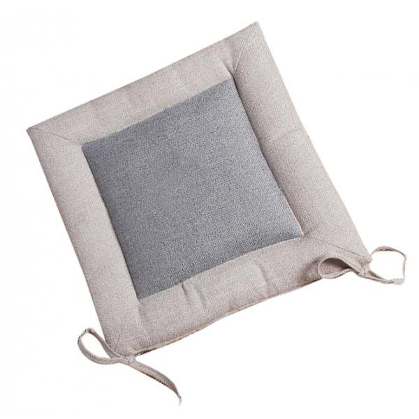 9 opciones Cojín de algodón Cocina Comedor Patio Oficina Cojines de asiento Almohada Gris 50cm Zulema Cojín de asiento de algodón de lino