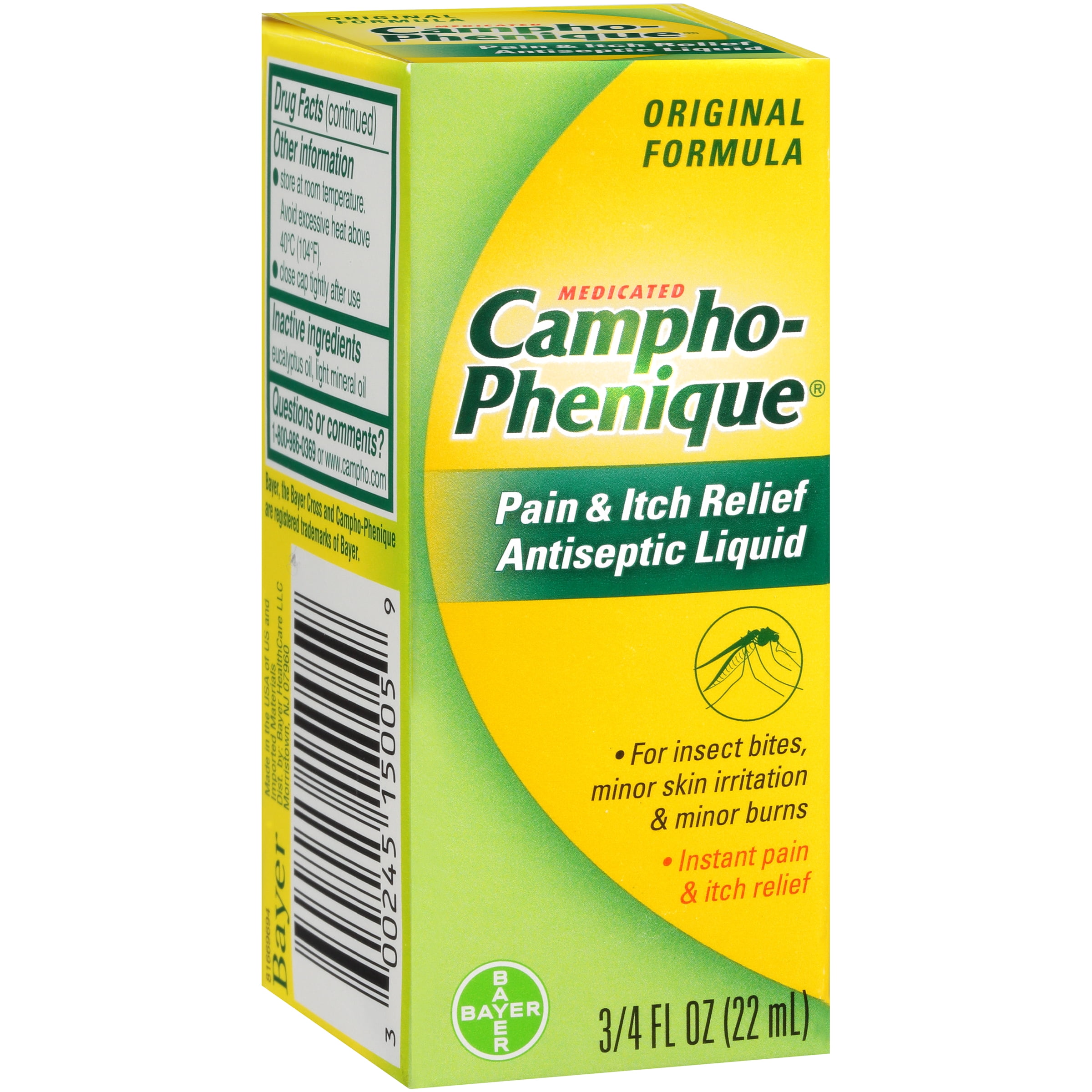 Campho-Phenique Medicated Pain & Itch Relief Antiseptic Liquid, 0.75 fl oz