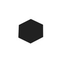 thumbnail image 1 of 3D espejo hexagonal extraíble etiqueta de la pared calcomanía decoración del hogar arte bricolaje - negro - 200x170x100mm 12 Piezas tholdsy JJ13756-12B, 1 of 3