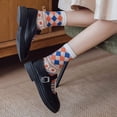 thumbnail image 3 of Yomutiur Womens Sheer Socks, Summer Transparent Thin Mesh Lace Elastic Jacquard Crystal Glass Socks, 3 of 7