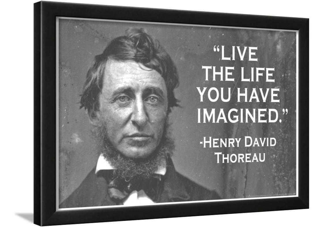 Live The Life You Have Imagined Henry David Thoreau Quote Poster Framed Walmart Com Walmart Com Live The Life You Have Imagined Henry David Thoreau Quote Poster Framed Walmart Com Walmart Com