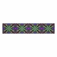 thumbnail image 2 of MKHERT Multicolor Beautiful Fractal Flower In Stained Glass Window Style Table Runner for Office Kitchen Dining Wedding Party Banquet 16x72 Inch, 2 of 2