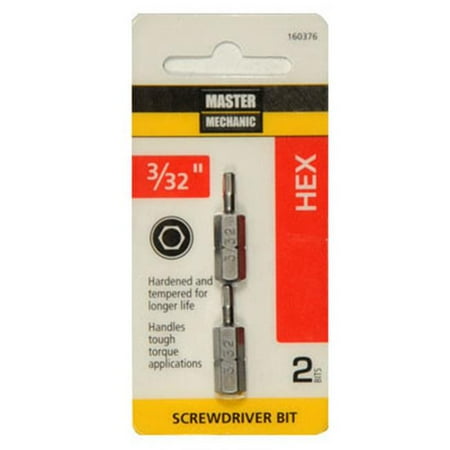 

Disston 160376 0.09 in. Master Mechanic HexKey with 1 in. Insert Bit - 2 Per Pack
