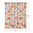 thumbnail image 5 of Red Mushroom Flower Light Pattern Shower Curtain 72"x84" ,Bathroom Decorative Shower Curtains Set with 12 Hooks,Modern Waterproof Washable Shower Curtain, 5 of 6