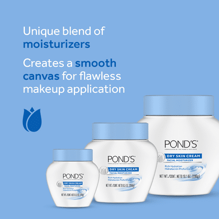 POND'S Dry Skin Cream Face Moisturizer for Women, 6.5 oz