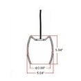 thumbnail image 3 of Design House 505768 Red Hot 1-Light Art Glass Pendant, Red, 3 of 5