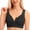 Black, variant on MVRLSH Sports Jelly Bras for Women Front Closure No Underwire Breathable Full Coverage Comfort Daily lette Underwear Strapless Bra