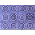 thumbnail image 1 of Ahgly Company Machine Washable Indoor Rectangle Abstract Blue Modern Area Rugs, 6' x 9', 1 of 4