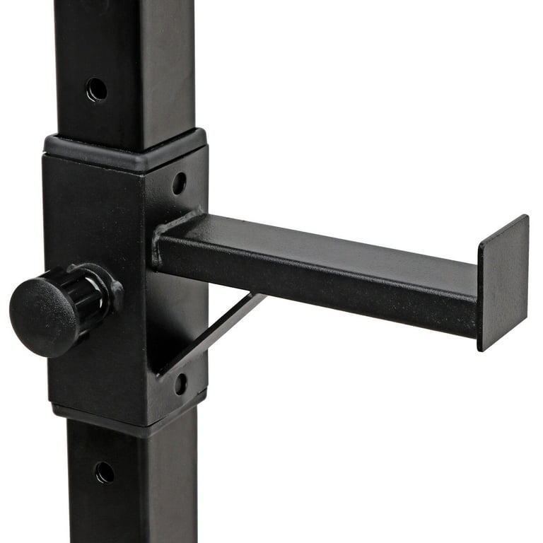 2pcs adjustable rack standard steel squat stands barbell free press bench deals