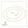thumbnail image 5 of BEBERLINI Women Dolphin Pendant Necklace 14K Gold Filled Box Chain CZ Charm Jewelry 18", 5 of 7