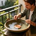 thumbnail image 1 of Copper Cleaning Plate Copper Cleaning 10cm Bath Purification Plate Triple Support Water Plate Outdoor Garden Insert, 1 of 4