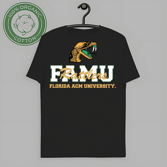 RARE Florida Am University Rattlers Famu , for men & women, up to size 5XL.-TH56570