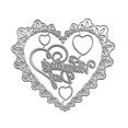 thumbnail image 1 of Lover Heart Die Cuts Lace Metal Cutting Die Cuts For Card Making Metal Mould Template For Diy Scrapbook Album Embossing Crafts Deco, 1 of 5