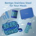 thumbnail image 6 of Bentgo Kids Stainless Steel Leak-Resistant Lunch Box - 3-Compartments with Bonus Silicone Container, Durable, Eco-Friendly, Dishwasher Safe, BPA-Free, Ideal for School, Ages 3+ (Blue), 6 of 8