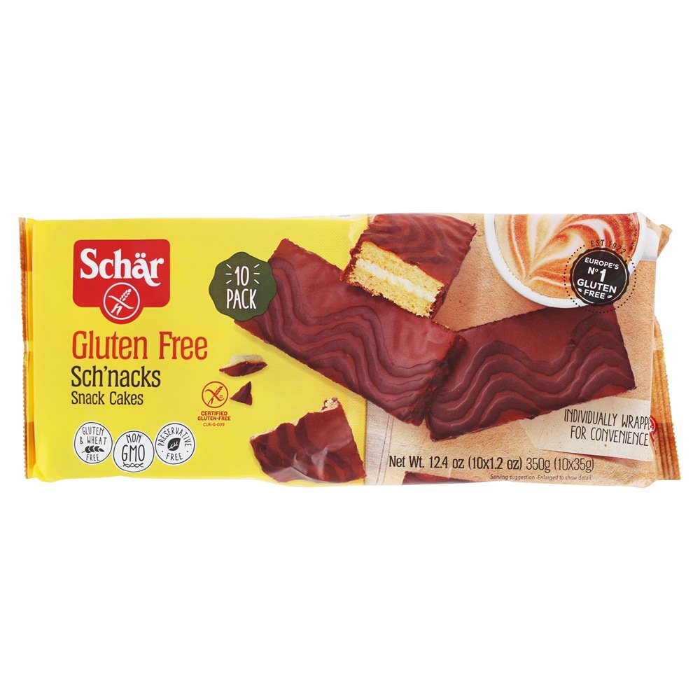 Schar Gluten Free Sch'nacks Snack Cakes 10 Pack