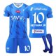 thumbnail image 1 of Camiseta de París No. 7 Mbappé Manchester City Riyadh Portugal No. 7 Ronaldo uniforme de fútbol para adultos y niñosCalcetines Riad local número 10, 1 of 1