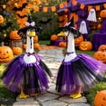 thumbnail image 5 of Sruoe Halloween Porch Goose Outfits, 23 Inch Porch Goose Clothes, Witch Hat Bow Skirt Outfit, Goose Clothes Dress, Duck Sculpture Clothes for Lawn Statue Cement Statue Yard Patio Party Decoration, 5 of 6