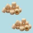 thumbnail image 2 of Renovators Supply Almond Premium Silicone Door Stopper Tips 1/4" ID Door Stopper Bumper Caps 10 Replacement Tip Ends for Absorbing Shock Wall and Floor Protector Pack of 2, 2 of 2