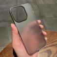 thumbnail image 3 of Ultra Thin Matte Hard PC Translucent Clear Phone Case for iPhone 16 15 14 Plus 13 12 11 Pro Max Shockproof Slim Silky Skin Cover Clear For iPhone 11Pro Max, 3 of 5