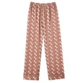 thumbnail image 4 of Puntoco Pijamas para mujer Conjunto de pijama estampado con bolsillo para uso diario en casa, 4 of 4