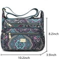 thumbnail image 2 of Wehilion Women's Exterior Pocket Floral Nylon Shoulder Bag, Blue, 2 of 7