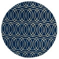 thumbnail image 4 of Kaleen Tara Round - Navy 7'9" x 7'9" 100% Wool Rug, 4 of 6