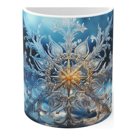 

Ceramic Mug 11oz Xmas Snowflake