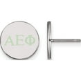 thumbnail image 1 of Sterling Silver S. Rh-Plated Logoart Alpha Epsilon Phi Enameled Post Earrings (12 X 12) Made In United States ss032aep, 1 of 5