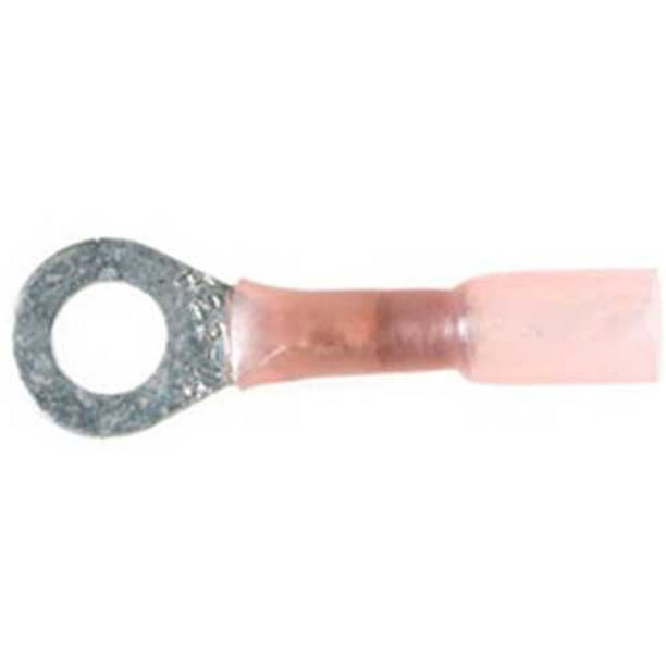 (10) 2018 Gauge Crimp & Solder Ring Terminals 1/4 Stud