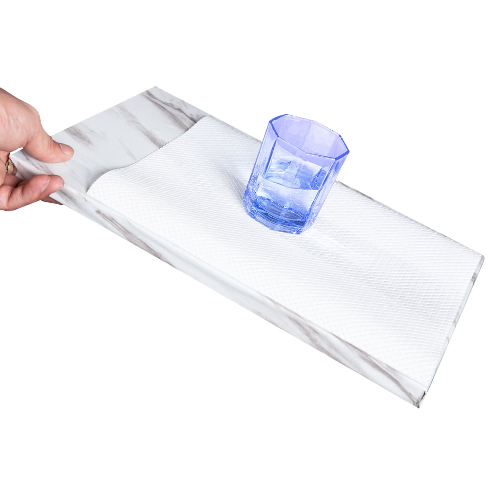 RAY STAR Non-Adhesive Shelf Cabinets 15.7''x48'' Drawer Liner, Non-Slip Washable Refrigerator Drawers Mat for Kitchen Shelves