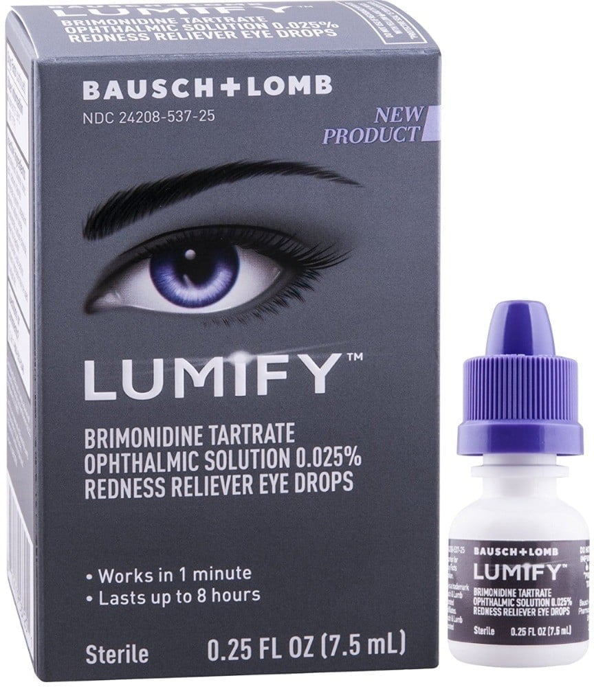 Bausch + Lomb Lumify Sterile Eye Drops, Redness Reliever Liquid