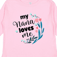 thumbnail image 4 of Inktastic My Nana Loves Me Granddaughter Girls Long Sleeve Toddler T-Shirt, 4 of 5