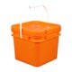 thumbnail image 1 of Cubo cuadrado resistente con asa y tapa, contenedor para almacenar alimentos para la cocina 8L 237x237x2095cm, 1 of 9