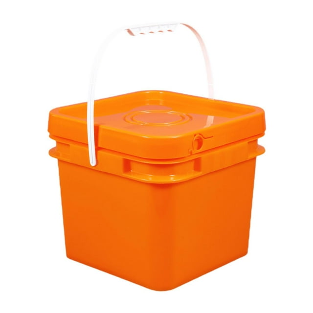 Cubo cuadrado Strade Fareast Limited con asa y tapa resistente 8L 237x237x2095cm