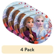 (4 pack) AR Interactive Multicolor Disney Frozen Paper Dessert Plates, 7in, 8ct