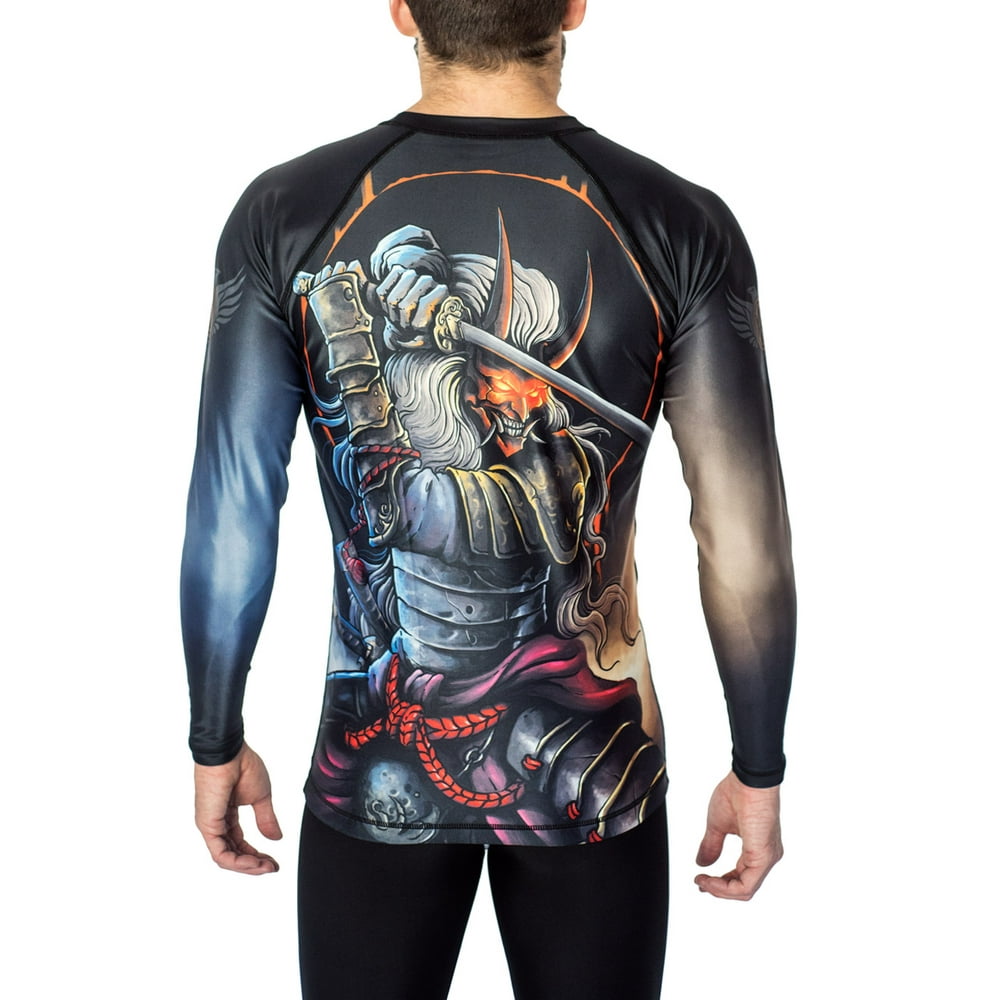 Raven Fightwear Raven Fightwear Men's Akuma Rash Guard MMA BJJ Black