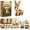 Rabbit, variant on Woodland Animal DIY Patchwork Sewing Kit – Handmade Forest Friends Collection, DIY Sewing Kit for Beginner, Handmade Stuffed Animal Sewing Project for Adults & Teens, DIY Gift Kit (Deer)