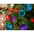 thumbnail image 4 of R N' D Toys 100 Purple and Blue Christmas Ornament, 4 of 5