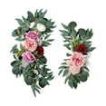 thumbnail image 3 of Arco de boda de estilo rústico con rosas y flores de seda, centro de mesa, guirnalda decorativa Estilo E, 3 of 9