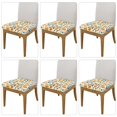thumbnail image 2 of KLL Peanuts 8 Pattern Seat Covers for Dining Room Chairs,Washable Chair Seat Chair Covers Seat Protector-Six Piece, 2 of 7