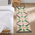 thumbnail image 3 of Yayeee Runner Rug for Bedroom 2'x6' Machine Washable Hallway Non Slip Mat, Pink Symmetrical Stars, 3 of 8
