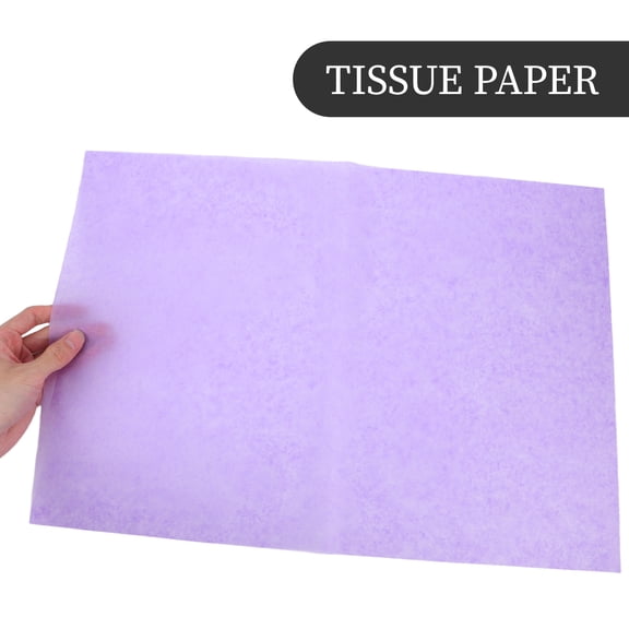 GAXIRE 100pcs Violet Floral Wrapping Tissue Paper for Wrapping, Crafts, Special Events and Party Decorations