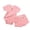 A116-Pink, variant on TOWED22 Newborn Infant Baby Girl Summer Clothes Rib Frill Short Sleeve Romper Elastic Waist Shorts Headband 3Pcs Outfits Set Green,6-12 Y
