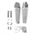 2Pcs Aluminum Rear Footrest Foot Pegs Pedal Motorcycle Accessory Fit