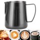 thumbnail image 5 of Jarra De Espuma, Taza De Café Resistente A La Corrosión Con Aislamiento Térmico, Acero Inoxidable 304, 400 Ml, Negro Brillante Para Cafetería Casera ANGGREK Coffee Cup, 5 of 8